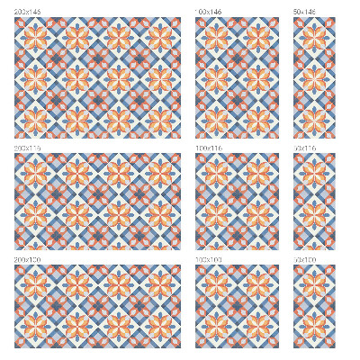 Folija za prozore zaštita od pogleda Šarena simetrija