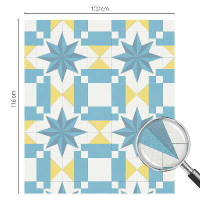 Mliječna folija za staklo vitraj Plave zvijezde