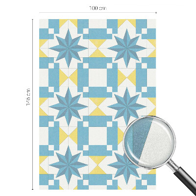 Mliječna folija za staklo vitraj Plave zvijezde