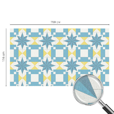 Mliječna folija za staklo vitraj Plave zvijezde