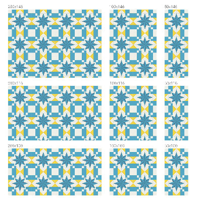 Mliječna folija za staklo vitraj Plave zvijezde