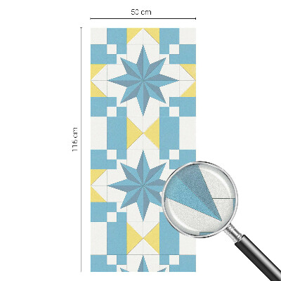 Mliječna folija za staklo vitraj Plave zvijezde