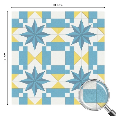 Mliječna folija za staklo vitraj Plave zvijezde