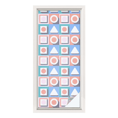 Samoljepljiva folija za staklo vitraj Geometrijski uzorci