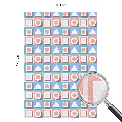 Samoljepljiva folija za staklo vitraj Geometrijski uzorci