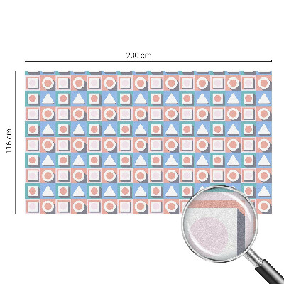 Samoljepljiva folija za staklo vitraj Geometrijski uzorci