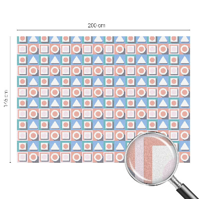 Samoljepljiva folija za staklo vitraj Geometrijski uzorci