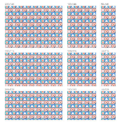 Samoljepljiva folija za staklo vitraj Geometrijski uzorci