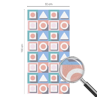 Samoljepljiva folija za staklo vitraj Geometrijski uzorci
