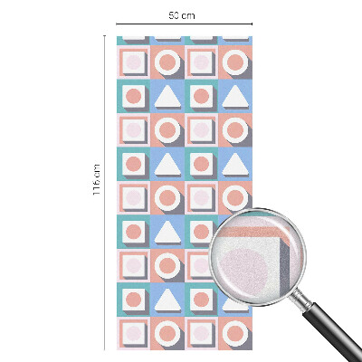Samoljepljiva folija za staklo vitraj Geometrijski uzorci