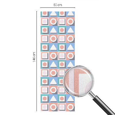 Samoljepljiva folija za staklo vitraj Geometrijski uzorci