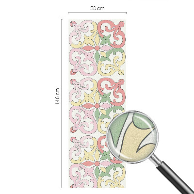 Mliječna folija za staklo vitraj Cvjetni ukrasi