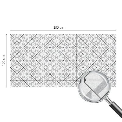 Mliječna folija za staklo vitraj Geometrijski uzorci