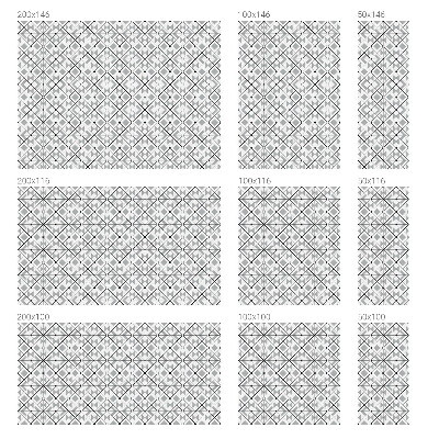 Mliječna folija za staklo vitraj Geometrijski uzorci