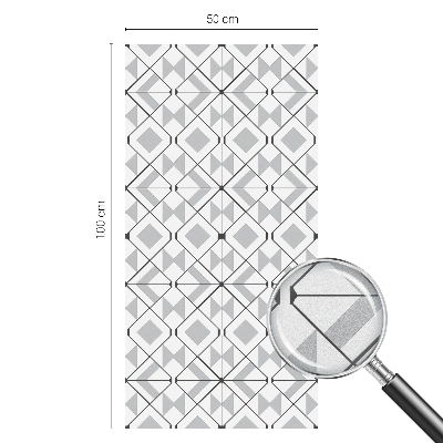 Mliječna folija za staklo vitraj Geometrijski uzorci