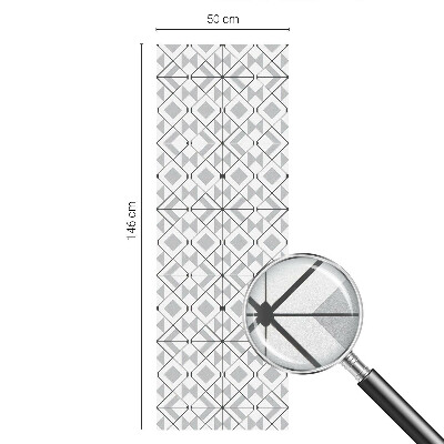 Mliječna folija za staklo vitraj Geometrijski uzorci