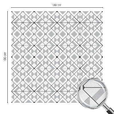 Mliječna folija za staklo vitraj Geometrijski uzorci