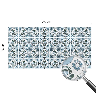 Folija za prozore zaštita od pogleda Plavo cvijeće