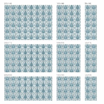 Samoljepljiva folija za staklo vitraj Cvjetni uzorak