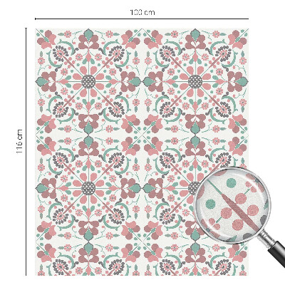 Mliječna folija za staklo vitraj Cvjetna harmonija