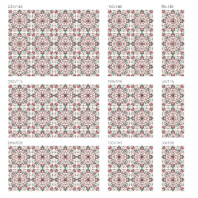 Mliječna folija za staklo vitraj Cvjetna harmonija