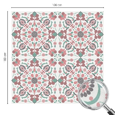 Mliječna folija za staklo vitraj Cvjetna harmonija