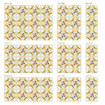 Samoljepljiva folija za staklo vitraj Cvjetna simetrija