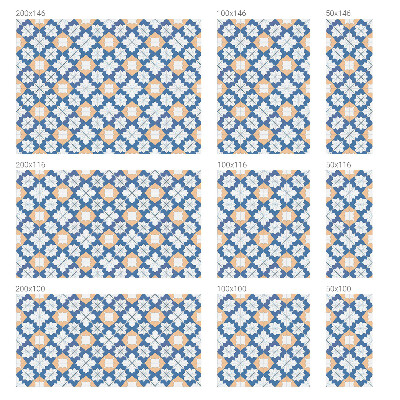 Dekorativna folija za staklo Simetrični uzorci