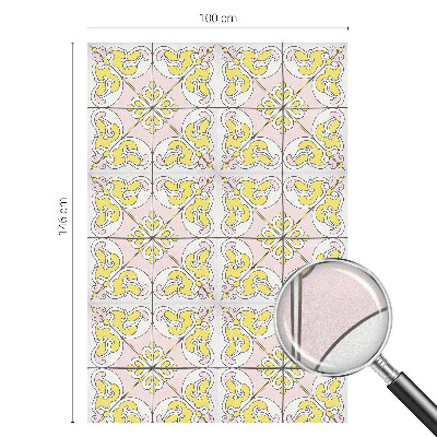 Samoljepljiva folija za staklo vitraj Apstraktno cvijeće