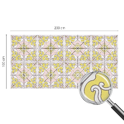 Samoljepljiva folija za staklo vitraj Apstraktno cvijeće