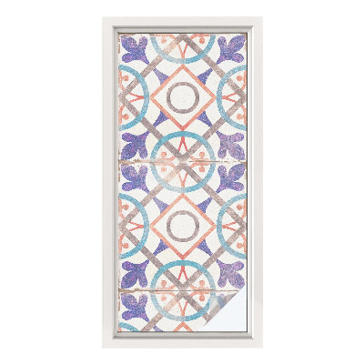 Samoljepljiva folija za staklo vitraj Šareni mozaici