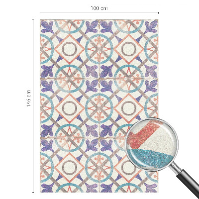 Samoljepljiva folija za staklo vitraj Šareni mozaici