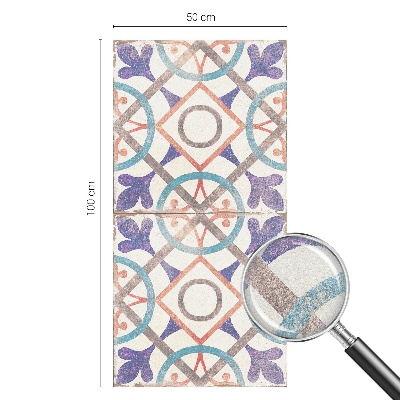 Samoljepljiva folija za staklo vitraj Šareni mozaici