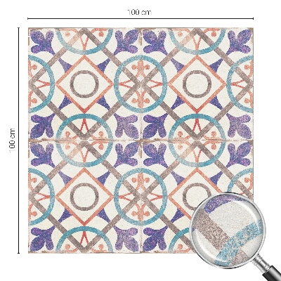 Samoljepljiva folija za staklo vitraj Šareni mozaici