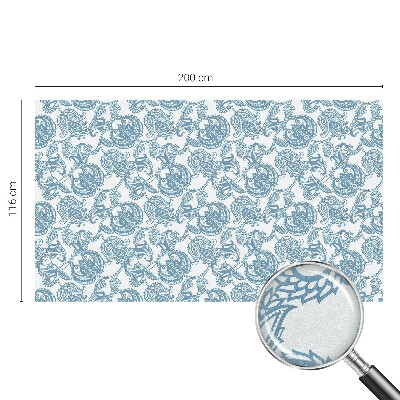 Dekorativna folija za staklo Plavi ukrasi