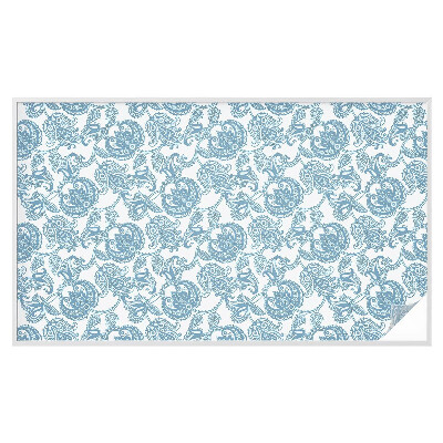 Dekorativna folija za staklo Plavi ukrasi