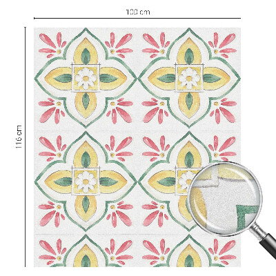 Samoljepljiva folija za staklo vitraj Cvjetni ornament