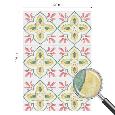 Samoljepljiva folija za staklo vitraj Cvjetni ornament