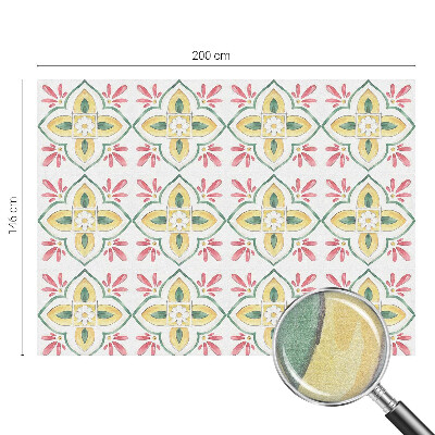 Samoljepljiva folija za staklo vitraj Cvjetni ornament