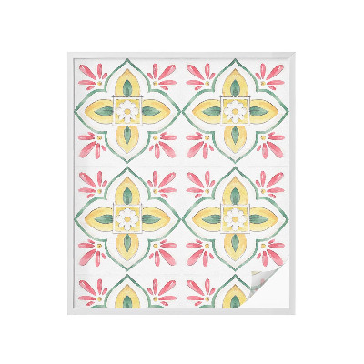 Samoljepljiva folija za staklo vitraj Cvjetni ornament