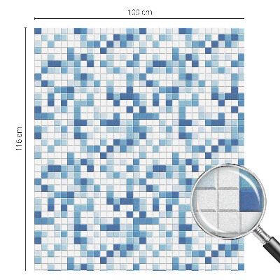 Mliječna folija za staklo vitraj Igra s pločicama