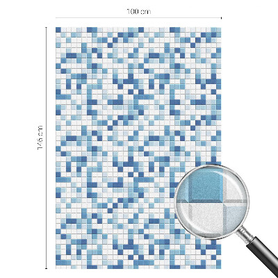 Mliječna folija za staklo vitraj Igra s pločicama