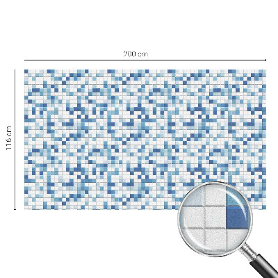 Mliječna folija za staklo vitraj Igra s pločicama