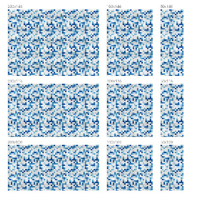 Mliječna folija za staklo vitraj Igra s pločicama