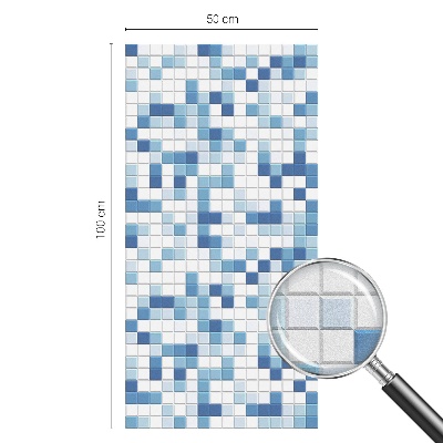 Mliječna folija za staklo vitraj Igra s pločicama