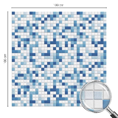 Mliječna folija za staklo vitraj Igra s pločicama