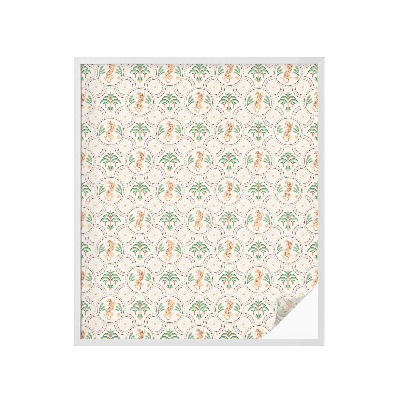 Mliječna folija za staklo vitraj Palma leoparda