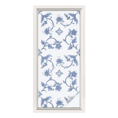 Mliječna folija za staklo vitraj Cvjetni ornament