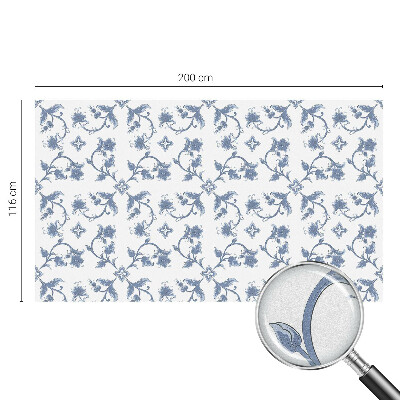 Mliječna folija za staklo vitraj Cvjetni ornament