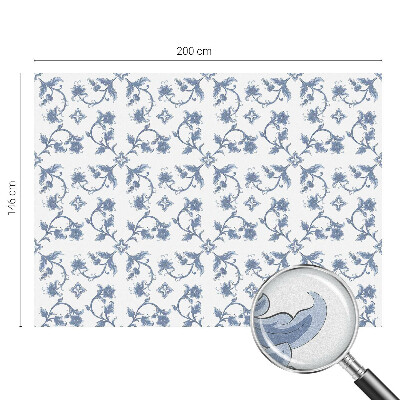 Mliječna folija za staklo vitraj Cvjetni ornament